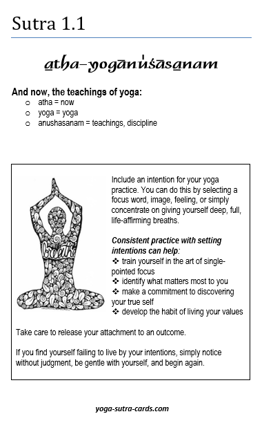 Sutra 1-1 card