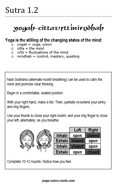Sutra 1-2 card