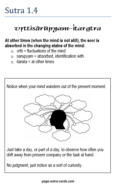 Sutra 1-4 card